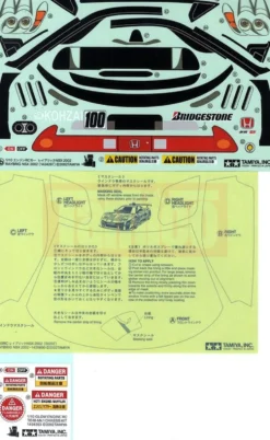 Tamiya Aufkleber Raybrig NSX 2002 #19494062