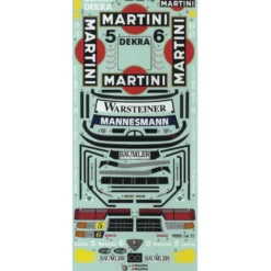 Tamiya 19495845 Aufkleber / Sticker Alfa-Romeo 155 V6 TI Martini