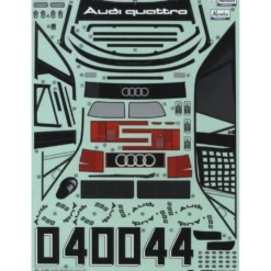 Tamiya 19490150 Aufkleber / Sticker Audi 90 quattro Racing