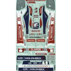 Tamiya 19495952 Aufkleber / Sticker Buggyra Fat Fox