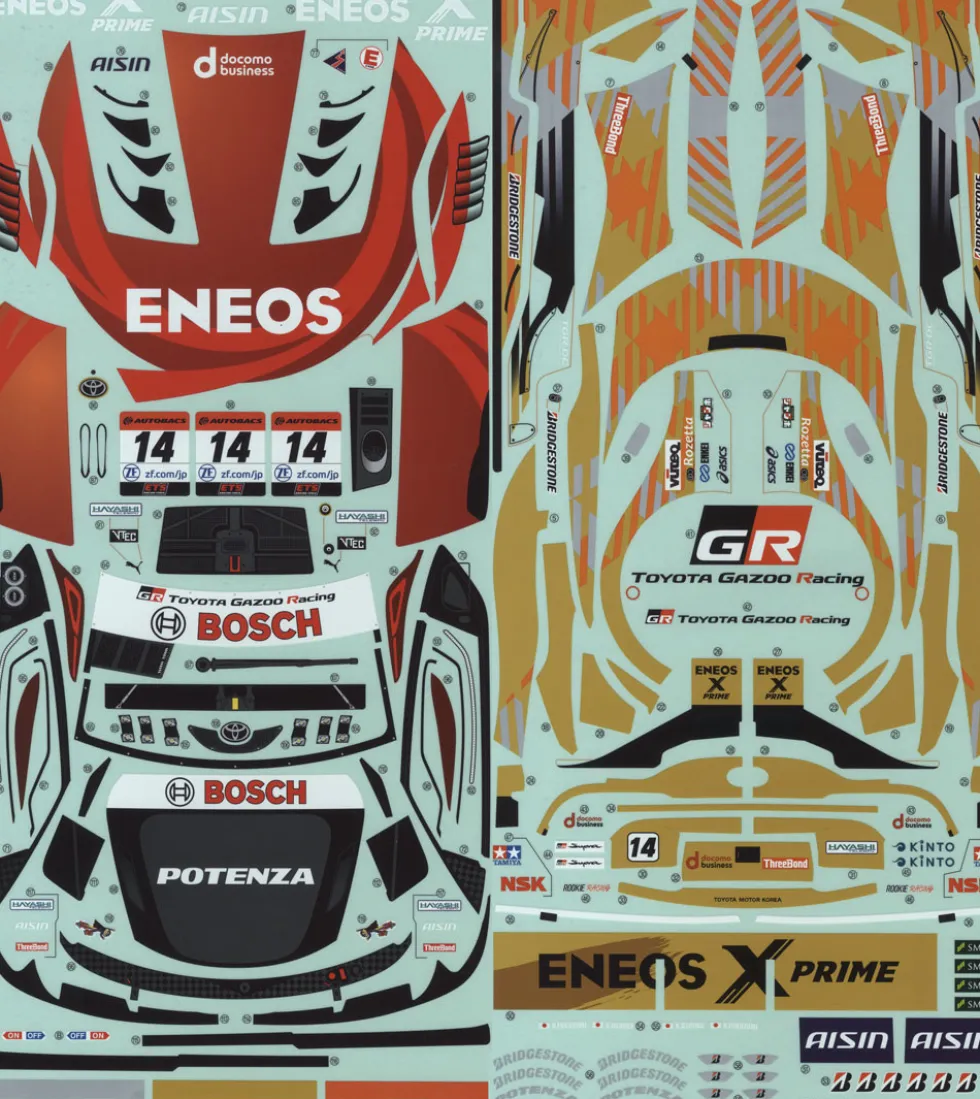 Tamiya 19490144 Aufkleber / Sticker für Eneos X Prime GR Supra