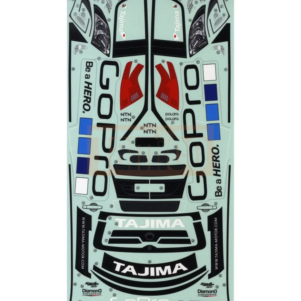 Tamiya 19495800 Aufkleber / Sticker GoPro Monster Sport Swift