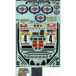Tamiya 19495781 Aufkleber / Sticker Lancia Delta Integrale