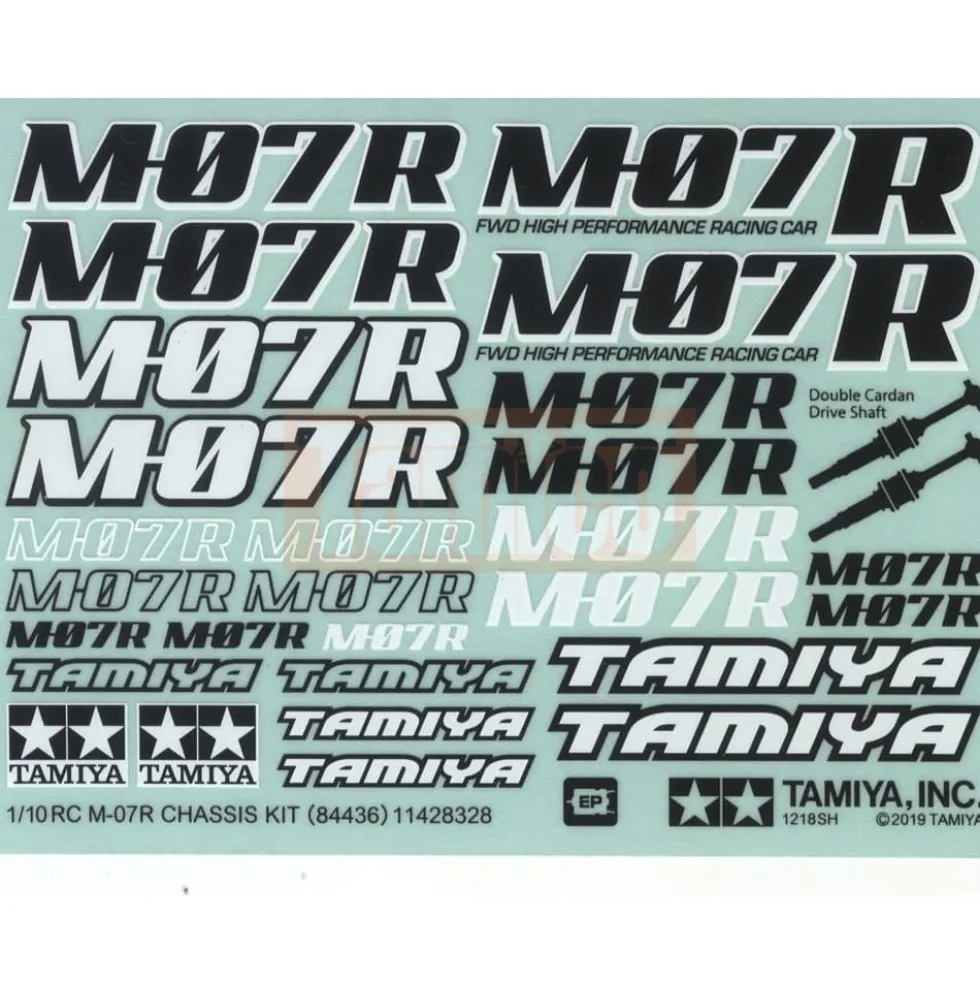 Tamiya 11428328 Aufkleber / Sticker TA-07R