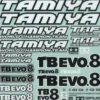 Tamiya 11421836 Aufkleber / Sticker TB Evo.8