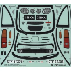 Tamiya 19490142 Aufkleber / Sticker Toyota Celica GT-Four (ST205)