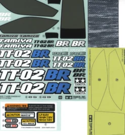Tamiya 19490081 Aufkleber / Sticker TT-02BR