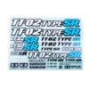 Tamiya 11424520 Aufkleber / Sticker TT-02SR