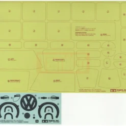 Tamiya 19495965 Aufkleber / Sticker VW Bus Samba T1 M-Chassis