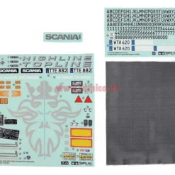 Tamiya Aufkleber Truck Scania R620 6x4 Highline #9495581