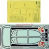 Tamiya Aufkleber Volkswagen Käfer / Beetle (58572 / 58383 / 58173) #9495236