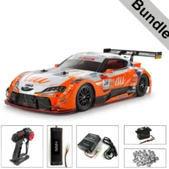 Tamiya 58703 au TOMs GR Supra (TT-02) BUNDLE "Silber"