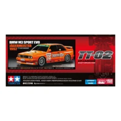 Tamiya 58760 BMW M3 E30 Sport Evo Jägermeister (TT-02) 1:10 Bausatz