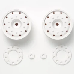 Tamiya 1:14 Breitfelge vorn 30mm (2) weiss 12mm 56543
