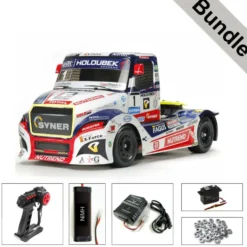 Tamiya 58661 Buggyra Fat Fox Race Truck 1:14 TT-01E BUNDLE "Silber"