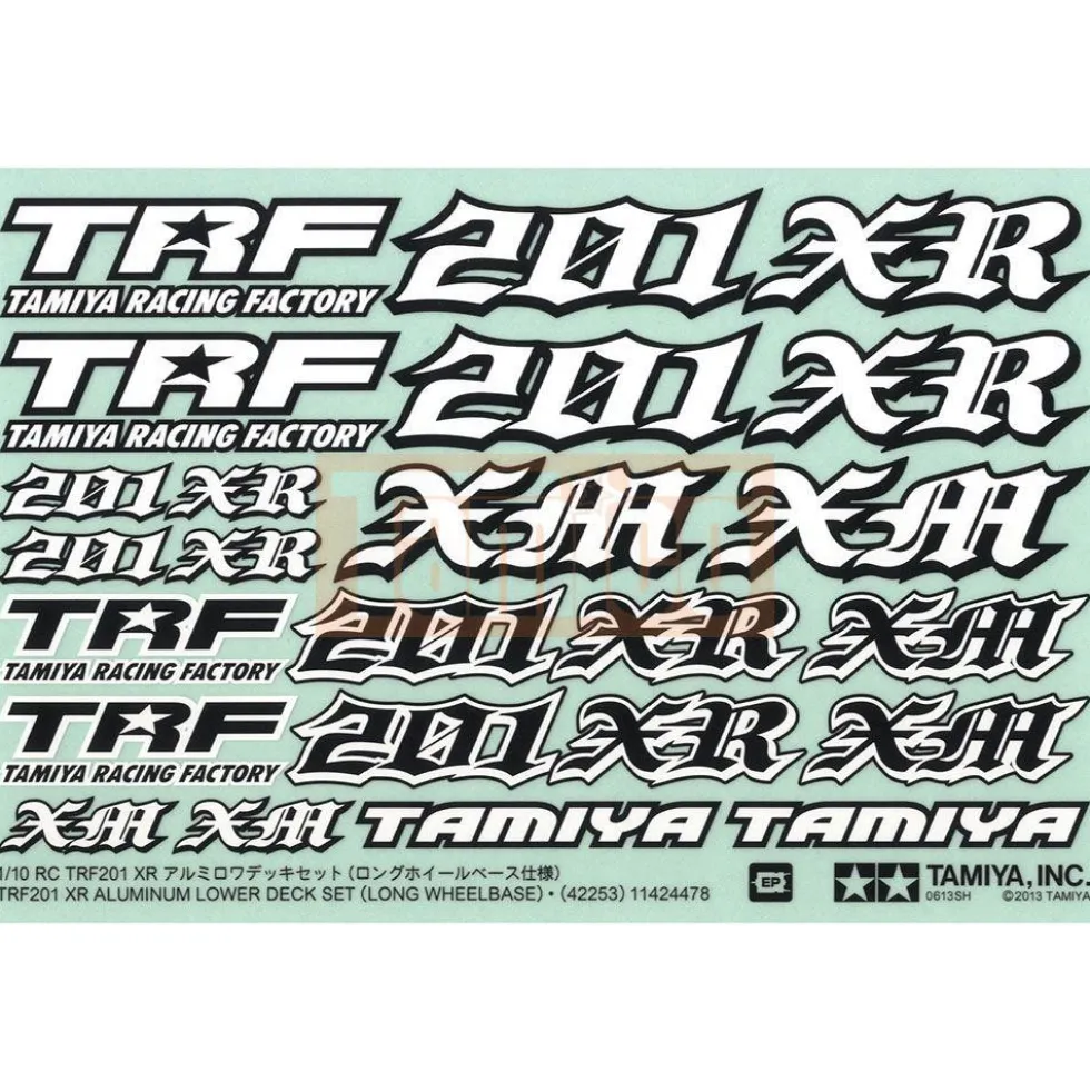 Tamiya CARBON Logo Aufkleber TRF201 42253
