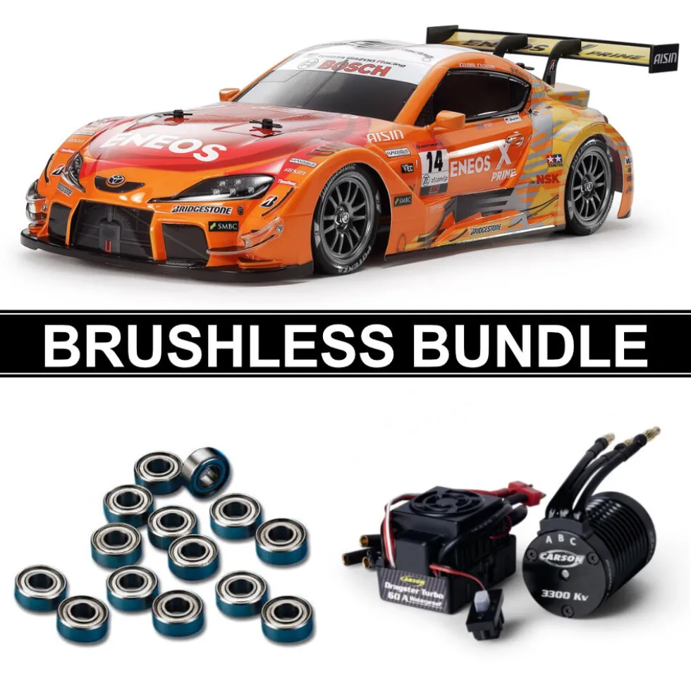 Tamiya 47514 ENEOS X Prime GR Supra (TT-02) BRUSHLESS-BUNDLE