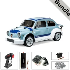 Tamiya 58721 Fiat Abarth 1000TCR (MB-01) BUNDLE "Silber"