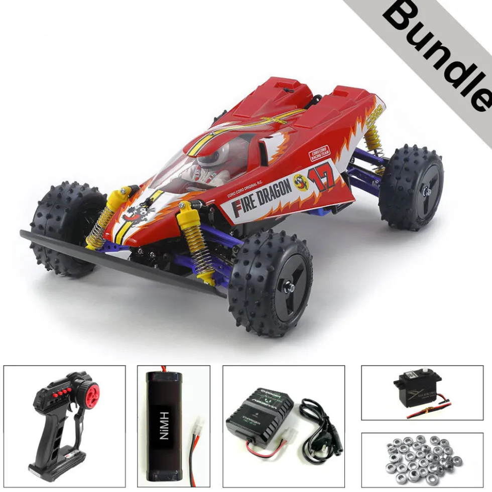 Tamiya 47457 Fire Dragon (2020) BUNDLE "Silber"