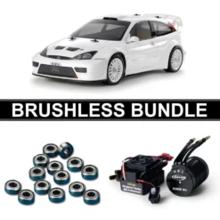 Tamiya 47495 Ford Focus RS Custom TT-02 (vorlackiert) BRUSHLESS-BUNDLE