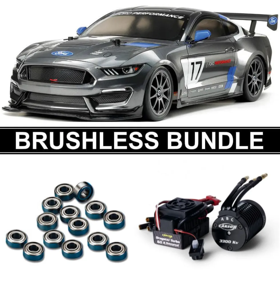 Tamiya 58664 Ford Mustang GT4 TT-02 BRUSHLESS-BUNDLE