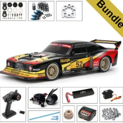 Tamiya 47526 Ford Zakspeed Capri Mampe (TT-02) BUNDLE "Gold"