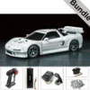 Tamiya 58739 Honda NSX 1998 Racing (TT-02) BUNDLE "Silber"