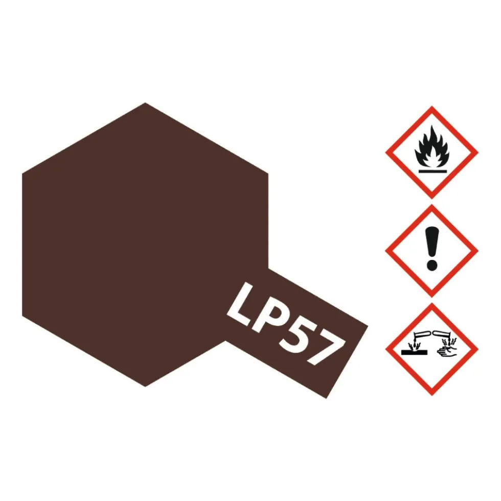 Tamiya 82157 Kunstharz-Farbe LP-57 Rotbraun 2 matt 10ml