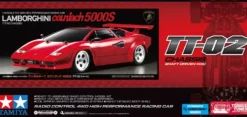 Tamiya 47527 Lamborghini Countach 5000S (TT-02) Bausatz 1:10