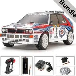Tamiya 58570 Lancia Delta Integrale TT-02 BUNDLE "Silber"