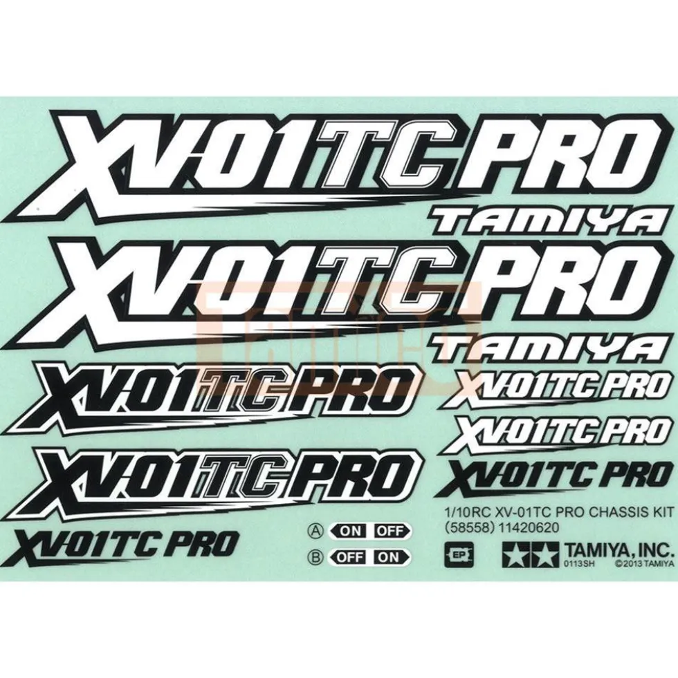 Tamiya Logo Aufkleber für XV-01 Pro 58558