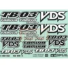 Tamiya Logo Aufkleber TB03-VDS Drift Spec Chassis 84205