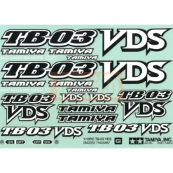 Tamiya Logo Aufkleber TB03-VDS Drift Spec Chassis 84205