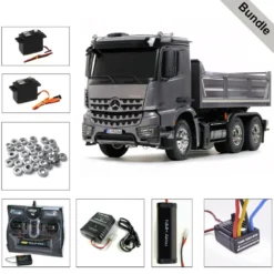 Tamiya 56357 MB Arocs 3348 Hinterkipper BUNDLE "Silber"
