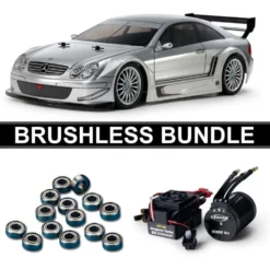 Tamiya 47493 MB CLK AMG 2002 (TT-02) vorlackiert BRUSHLESS-BUNDLE