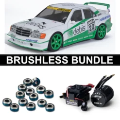 Tamiya 58656 Mercedes-Benz 190E Debis Zakspeed TT-01E BRUSHLESS-BUNDLE