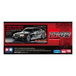 Tamiya 47525 Mercedes-Benz 190E Evo.II 1991 König-Pilsner (vorlackiert) TT-02 Bausatz