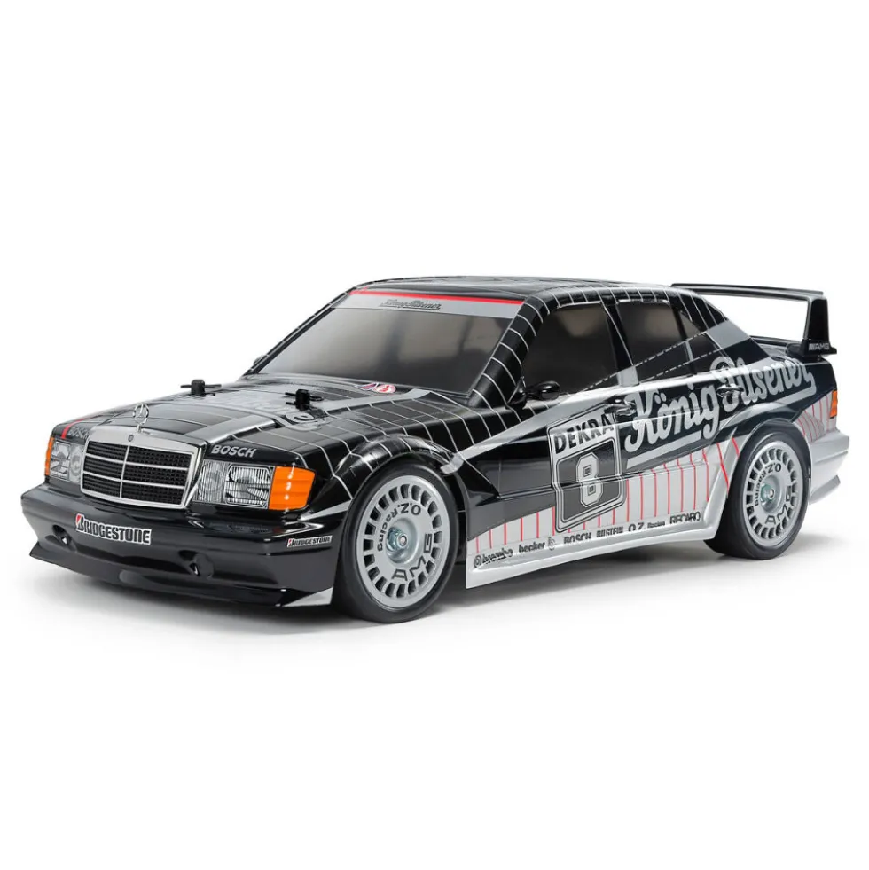 Tamiya 47525 Mercedes-Benz 190E Evo.II 1991 König-Pilsner (vorlackiert) TT-02 Bausatz