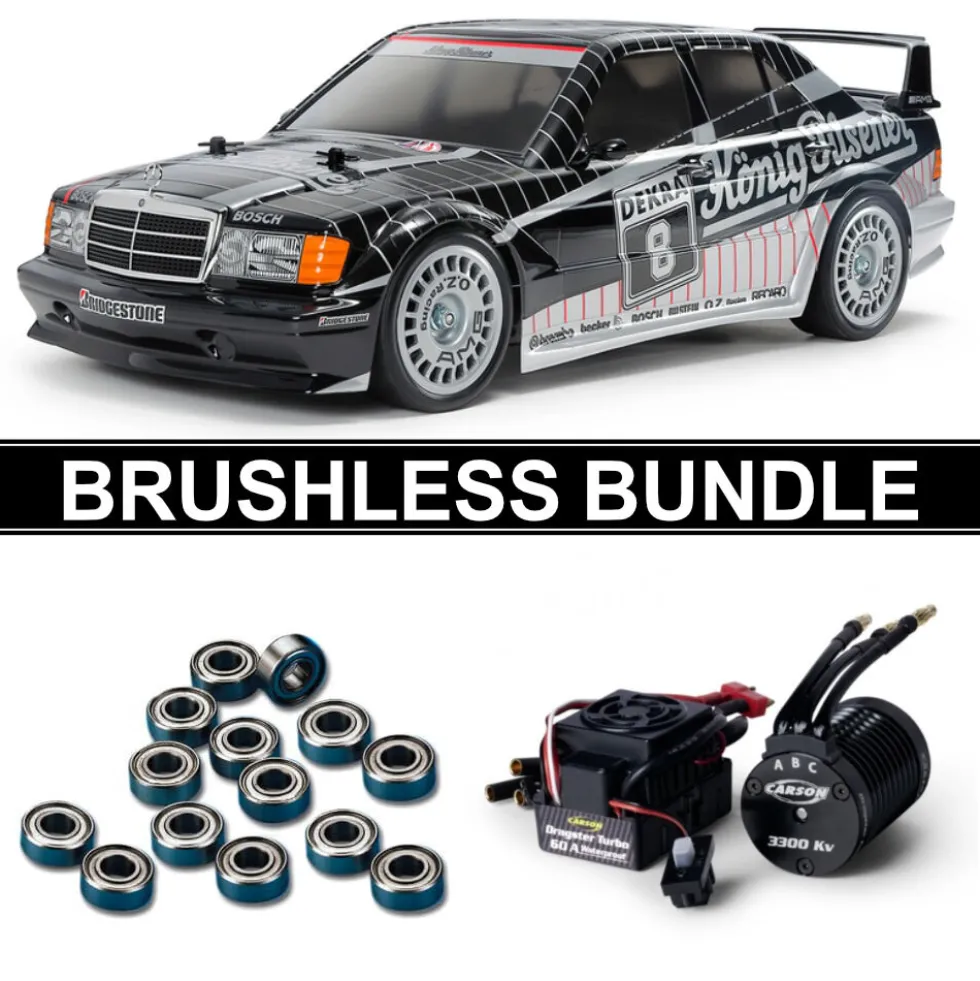 Tamiya 58752 Mercedes-Benz 190E Evo.II 1991 (TT-02) BRUSHLESS-BUNDLE