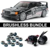Tamiya 47525 Mercedes-Benz 190E Evo.II 1991 vorlackiert (TT-02) BRUSHLESS-BUNDLE