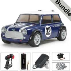 Tamiya 58747 Mini Cooper Racing (MB-01) BUNDLE "Silber"