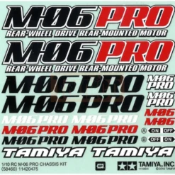 Tamiya M-06 Pro Chassis Aufkleber #11420475