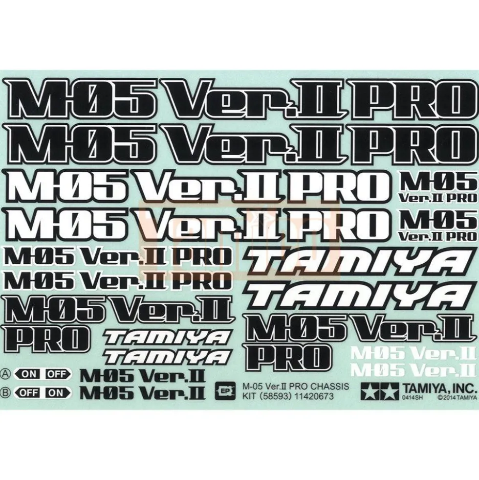 Tamiya M-05 PROver.2 Logo Aufkleber