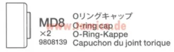 Tamiya O-Ring Kappe (2 Stk.) HotShot #9808139