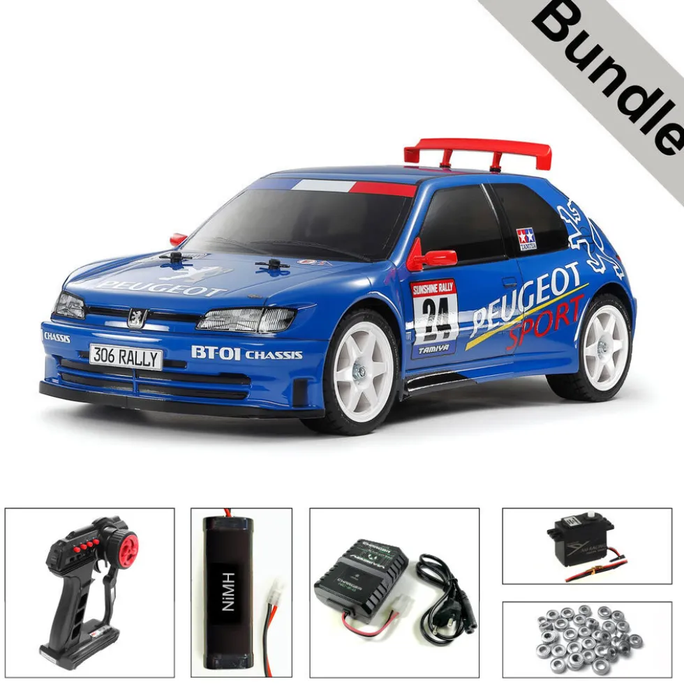 Tamiya 58746 Peugeot 306 Maxi (BT-01) BUNDLE "Silber"