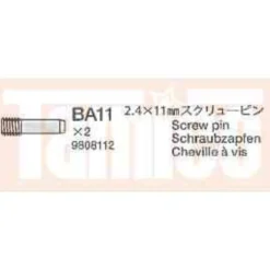 Tamiya 19808112 Pinschraube 2,4x11mm (2)