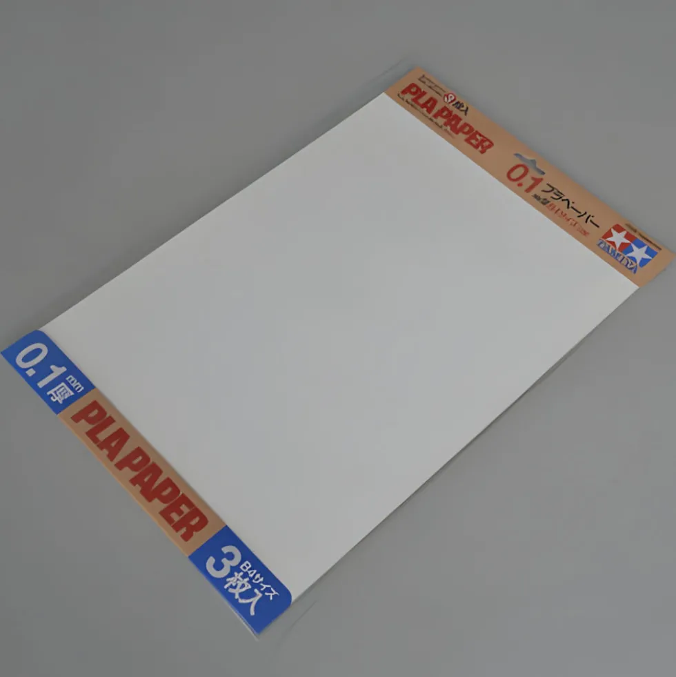Tamiya 70208 Polystyrol Paper/Platte 0.1mm 364x357mm (3)