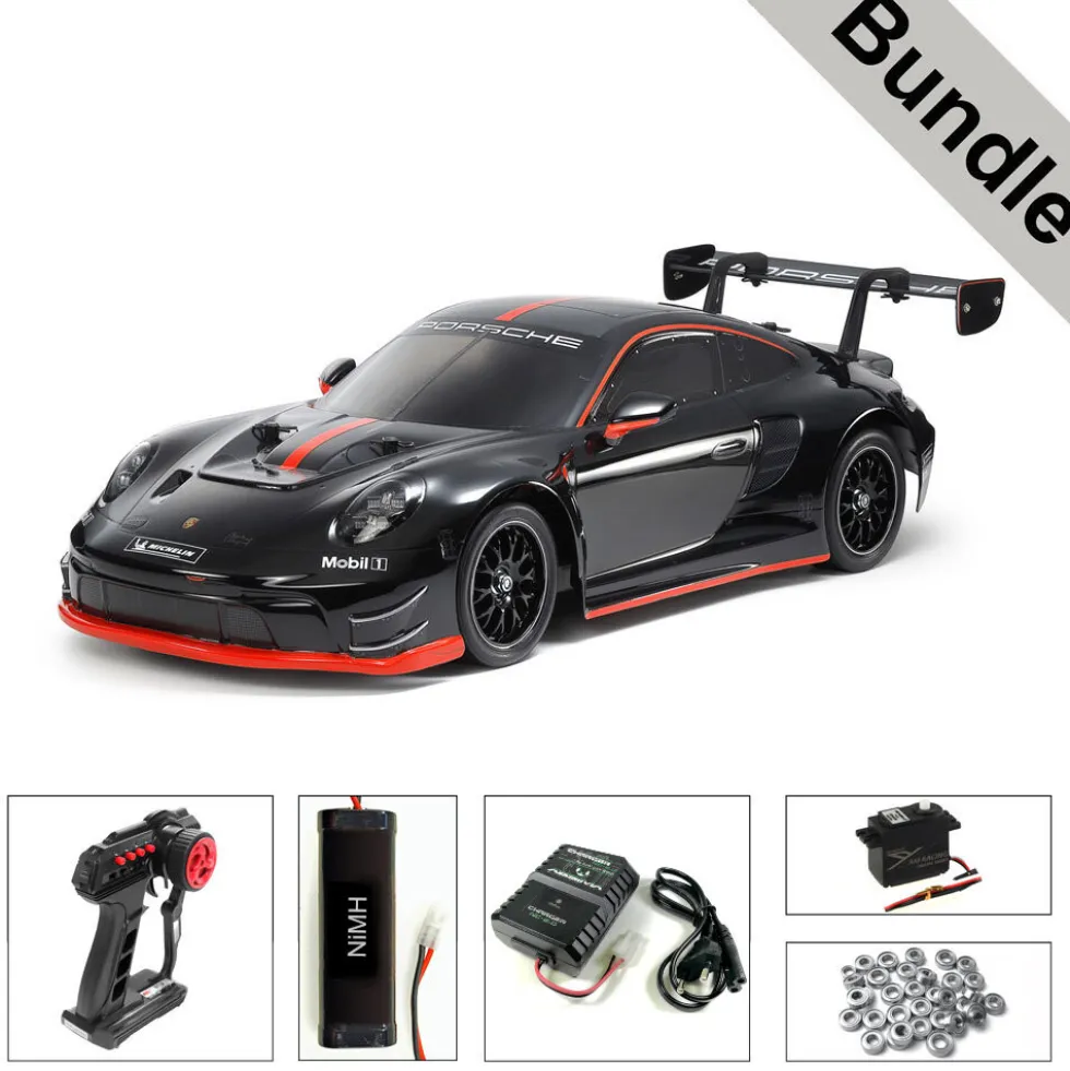 Tamiya 58745 Porsche 911 GT3 R (TT-02) BUNDLE "Silber"