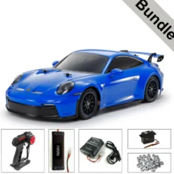 Tamiya 58712 Porsche 911 GT3 (992) (TT-02) BUNDLE "Silber"