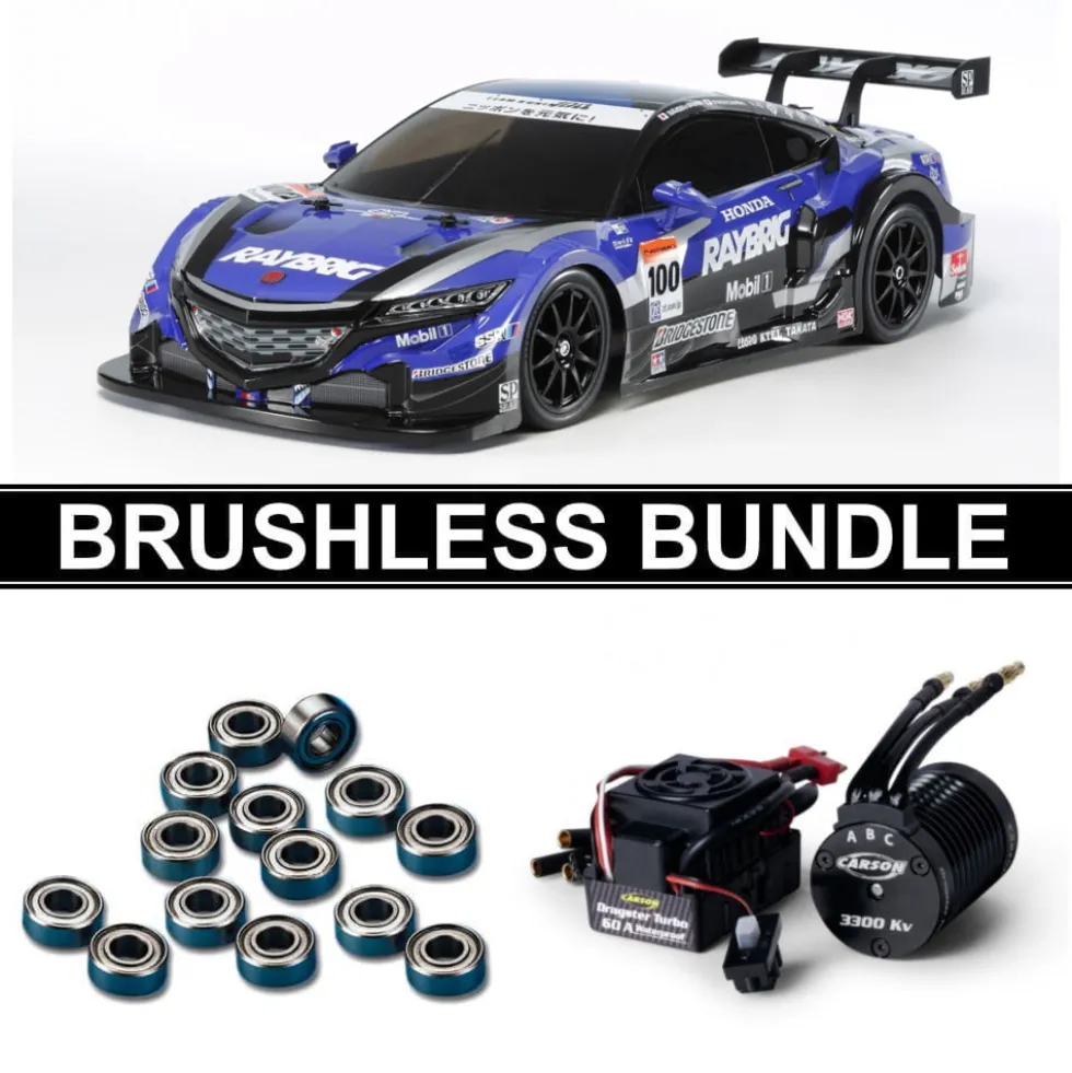 Tamiya 58599 Raybrig NSX Concept-GT (TT-02) BRUSHLESS-BUNDLE